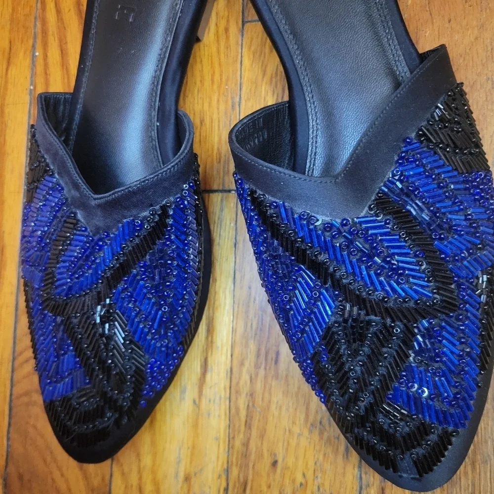 Zyne Bobbie Beaded‎ sandal 100% Handmade EUC Boho Festival Coachella